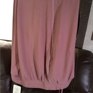 Fabletics waffle dusty pink sweatpants, 1x